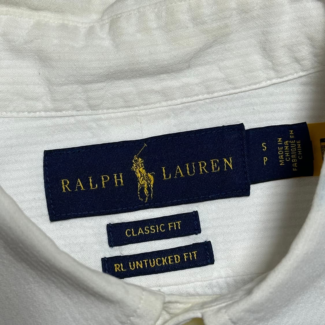 S 폴로랄프로렌 코튼 화이트 클래식 핏 셔츠 상품이미지4