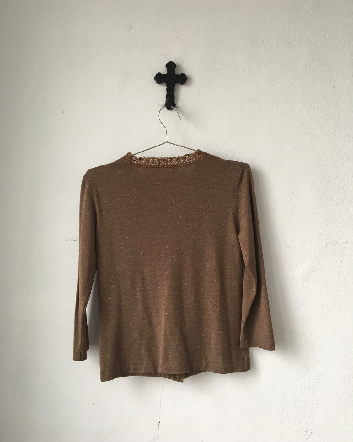 Lace trimming cardigan 상품이미지3