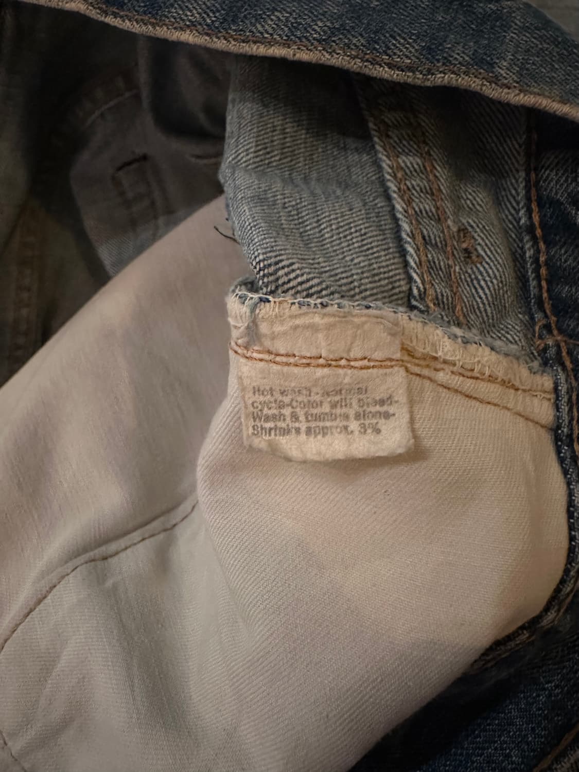 70s USA 빈티지 리바이스 505 66전기 데님 팬츠 상품이미지9