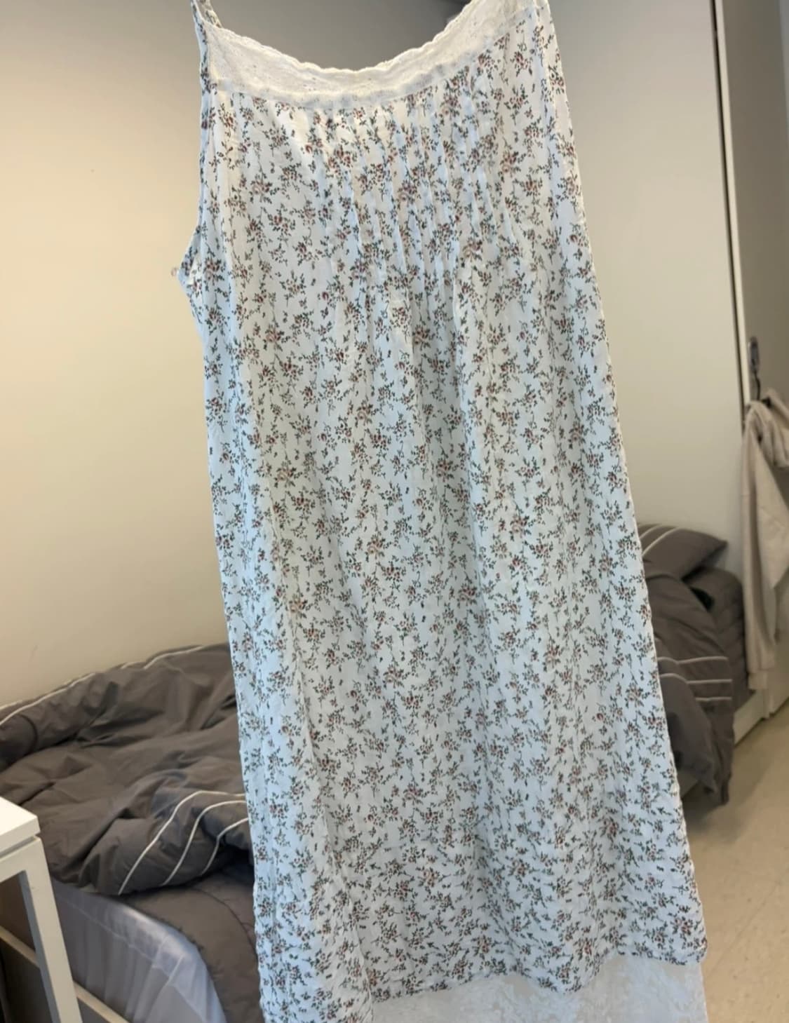 빈티지 플라워 레이어드 원피스 상품이미지2