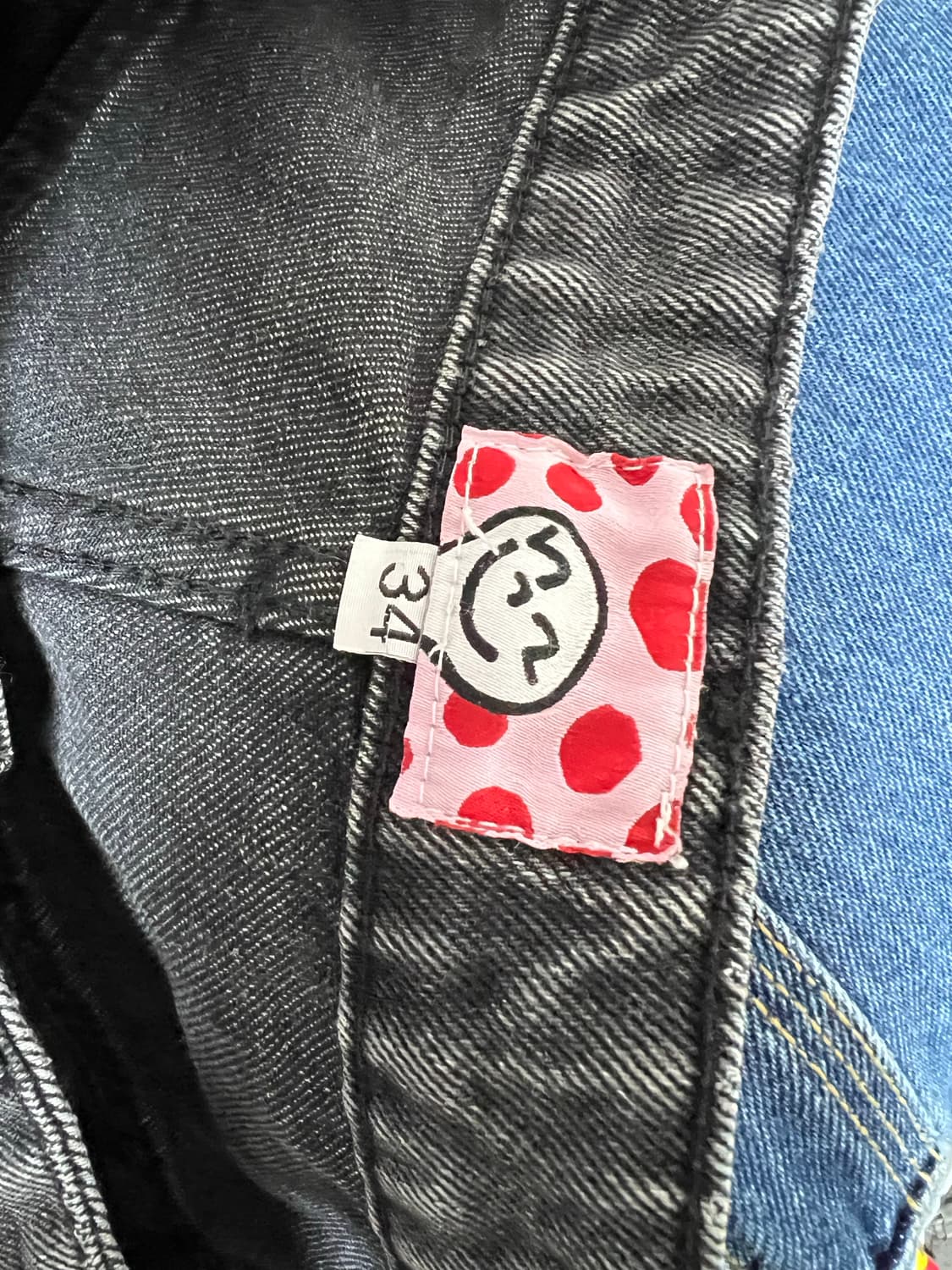 스타팀 워싱 배기 데님 상품이미지3