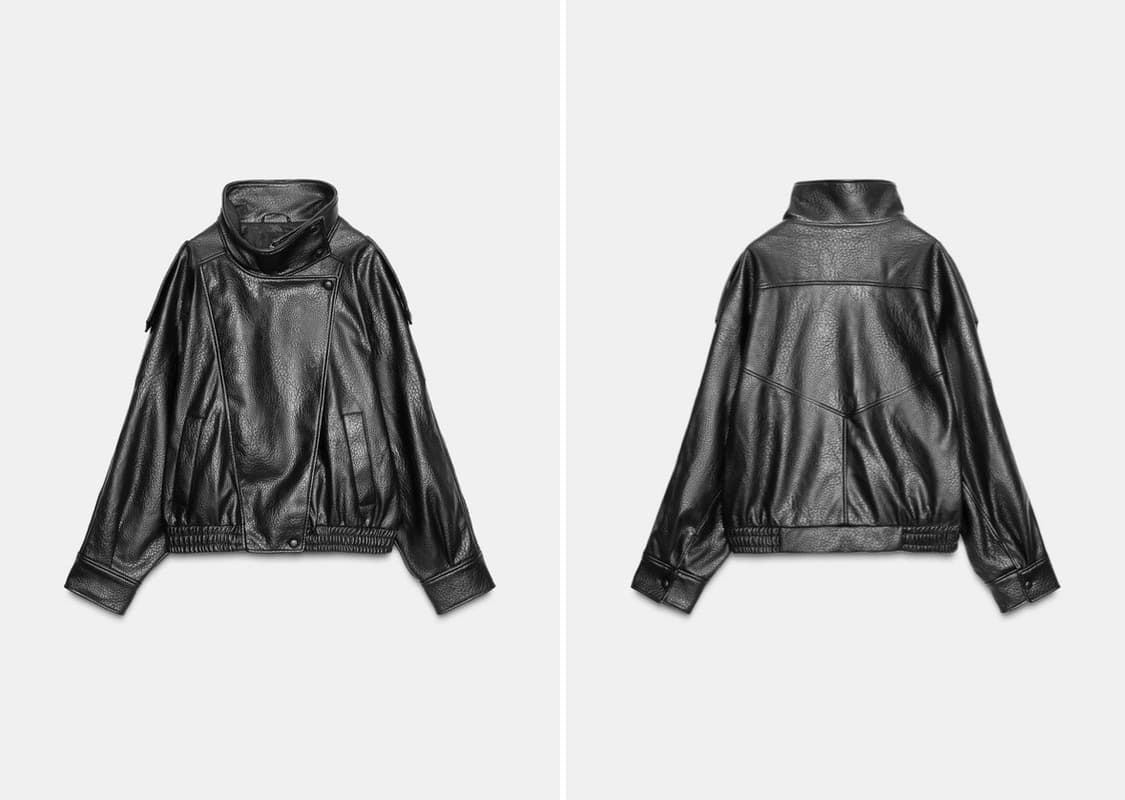 자라 페이크 레더 점퍼 상품이미지1