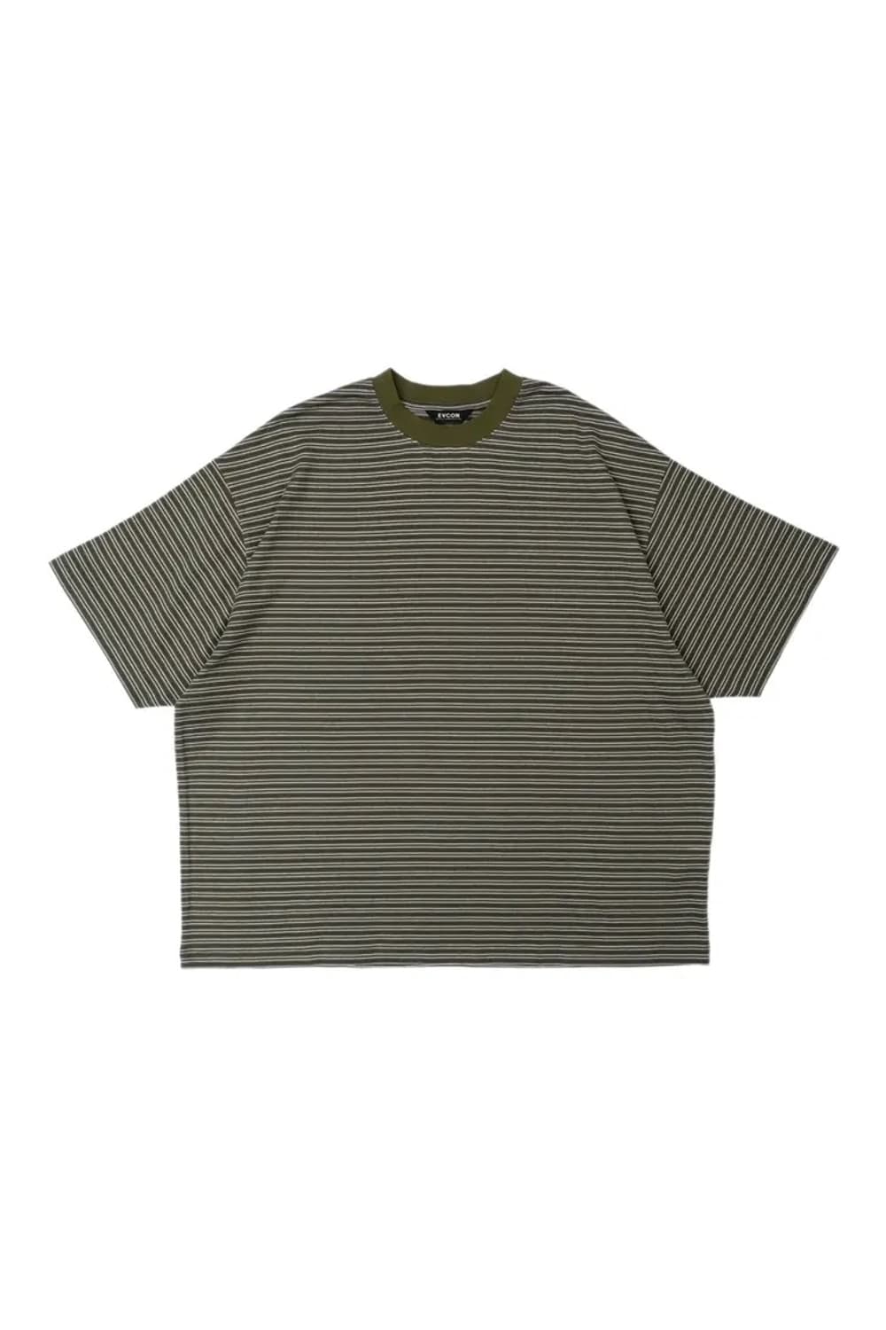 evcon border wide ss t-shirts khaki 상품이미지1