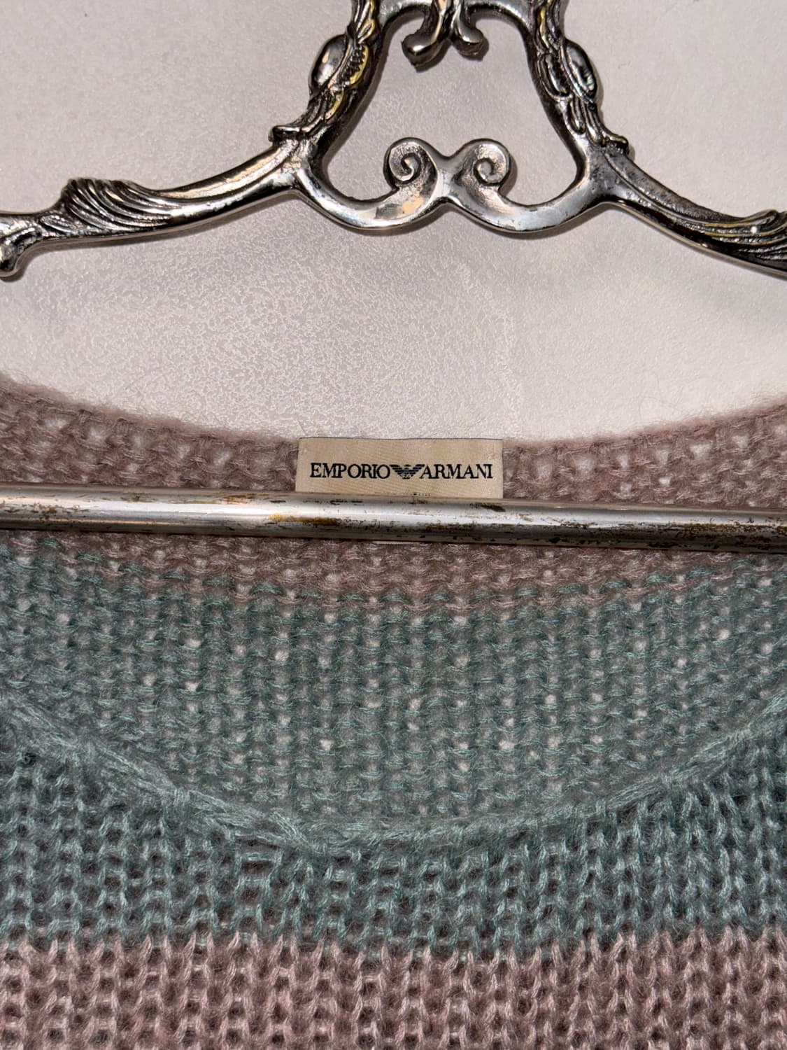 Emporio Armani pink blue stripe knit 상품이미지6