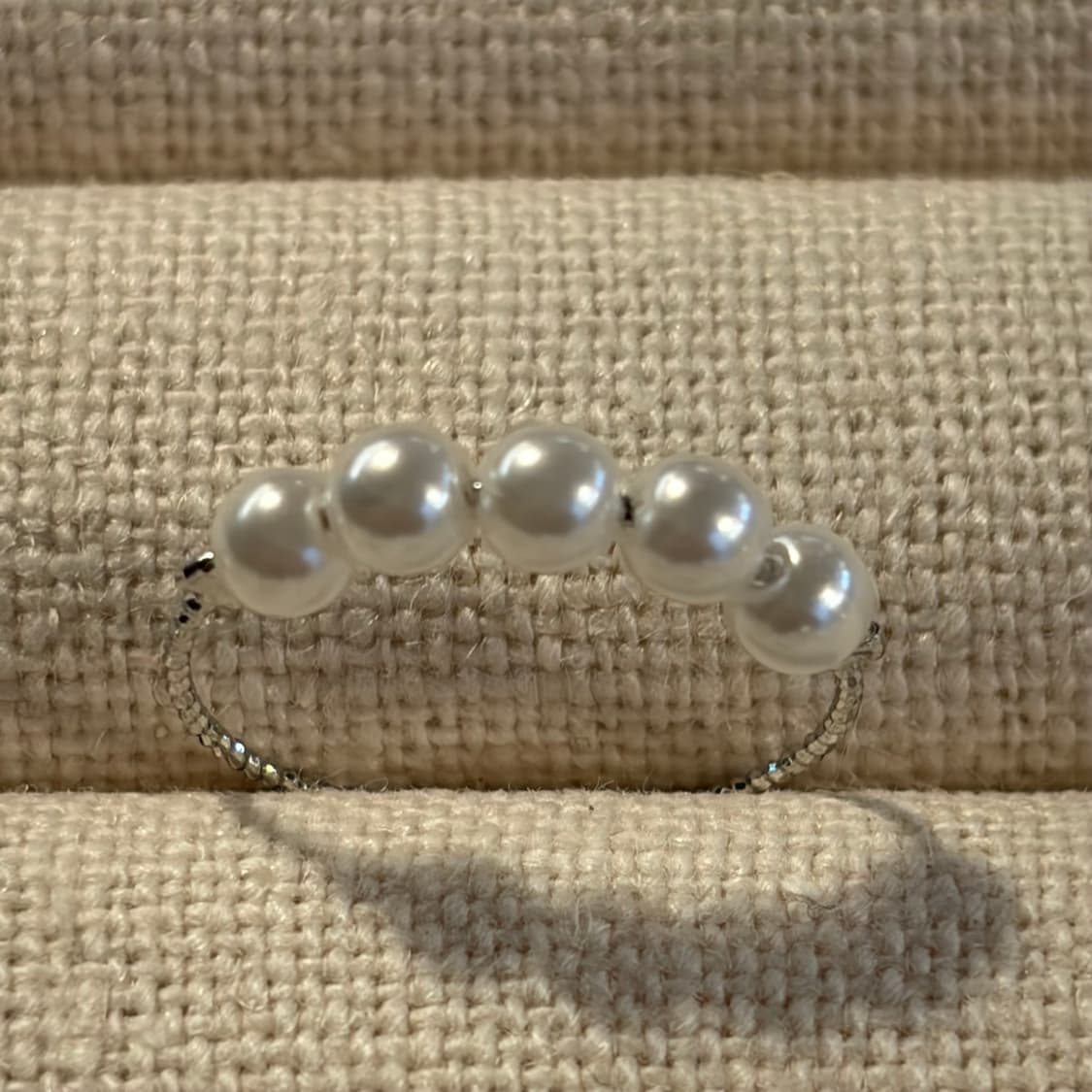 새상품 여성 신주 오진주 반지 실반지 상품이미지4