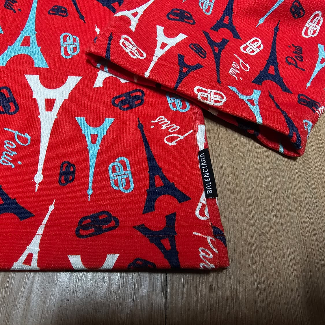 발렌시아가 에펠탑 파리패턴 남성오버사이즈 후드 100-105 상품이미지6