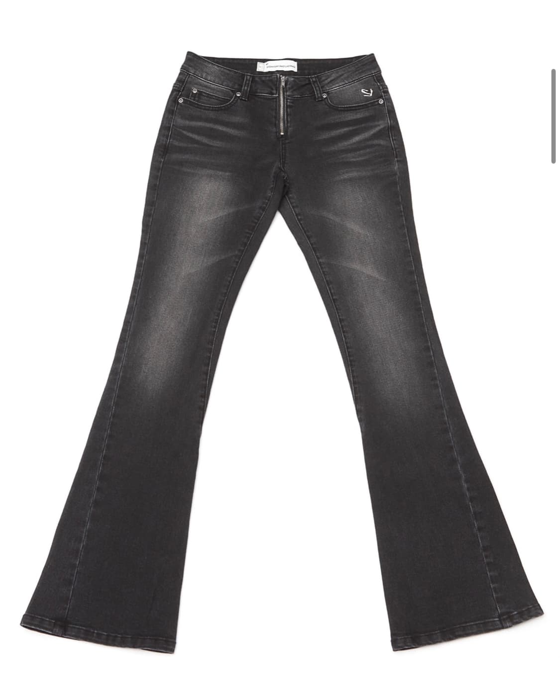 (새상품) CROSS BACK FLARE JEANS BLACK 상품이미지2