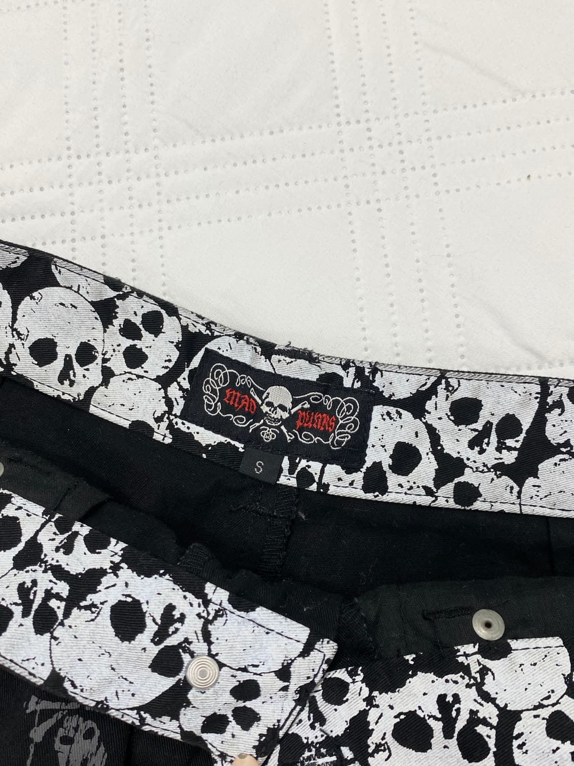 [MAD PUNKS] 매드펑크 스컬 크로스 레이스 숏츠 상품이미지9