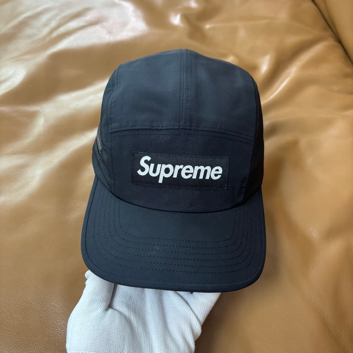 슈프림 캠프캡 모자 박스로고 25fw 고어텍스 블랙 상품이미지3