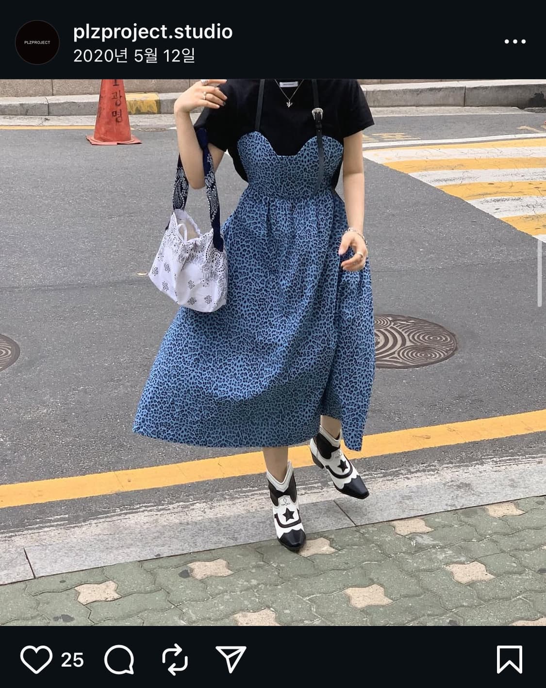 플리즈프로젝트(에이플리즈)-레오파드데님원피스 상품이미지7