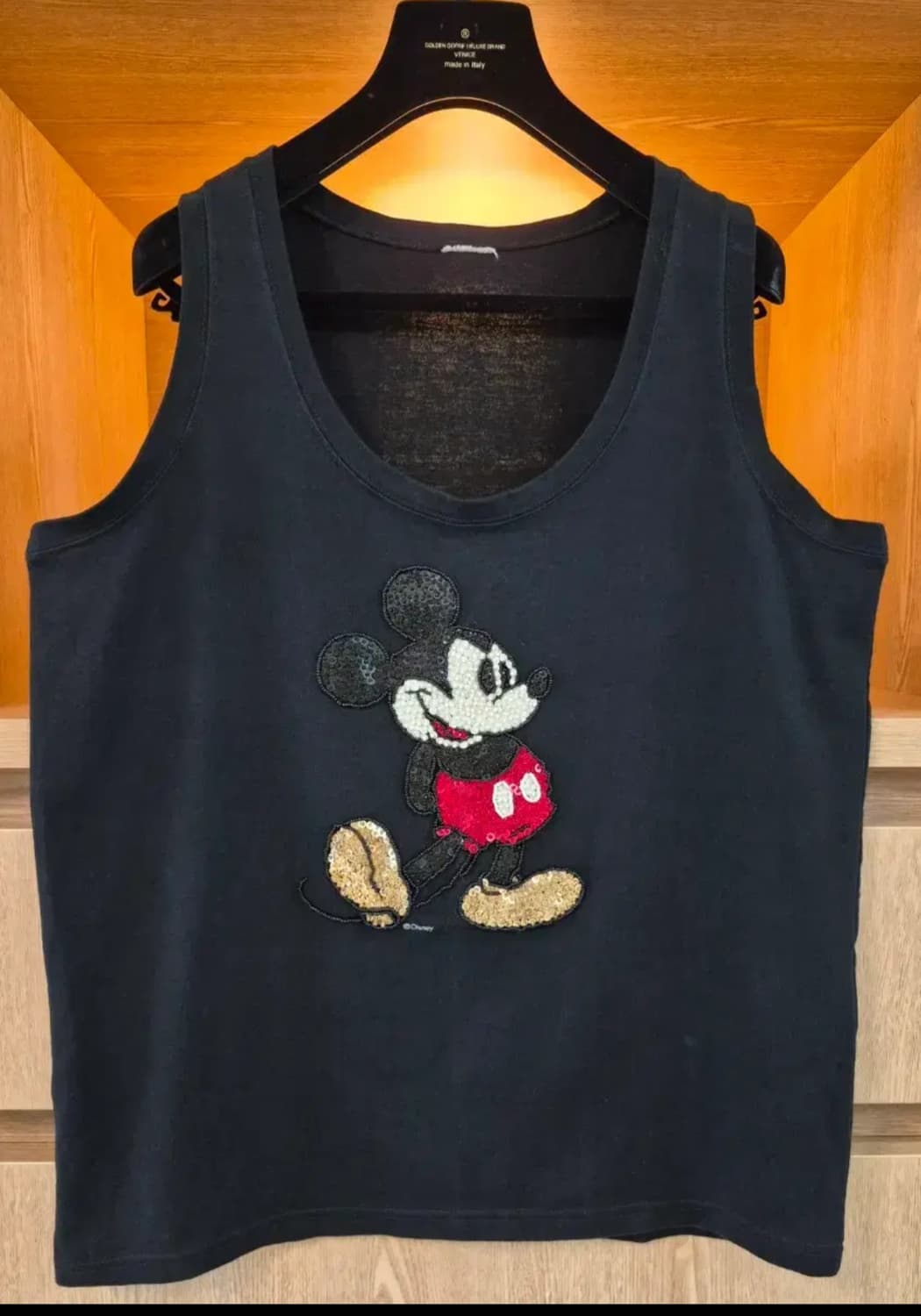 Mickey Mouse Spangled & Beaded Tank 상품이미지1
