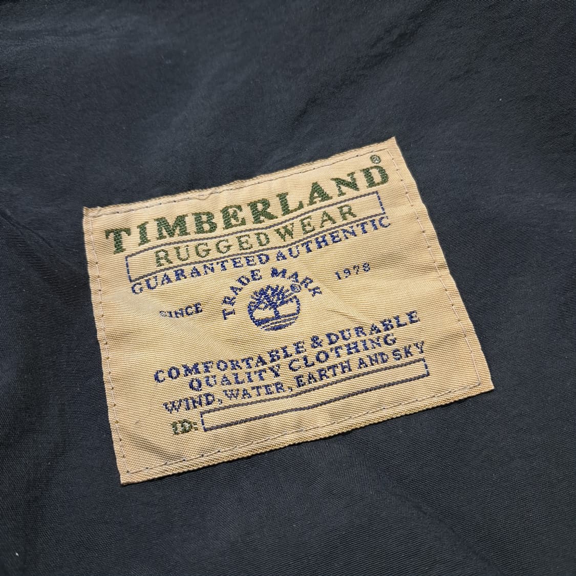 CL718 L 팀버랜드 90s 웨더기어 블랙 바람막이 자켓 상품이미지4
