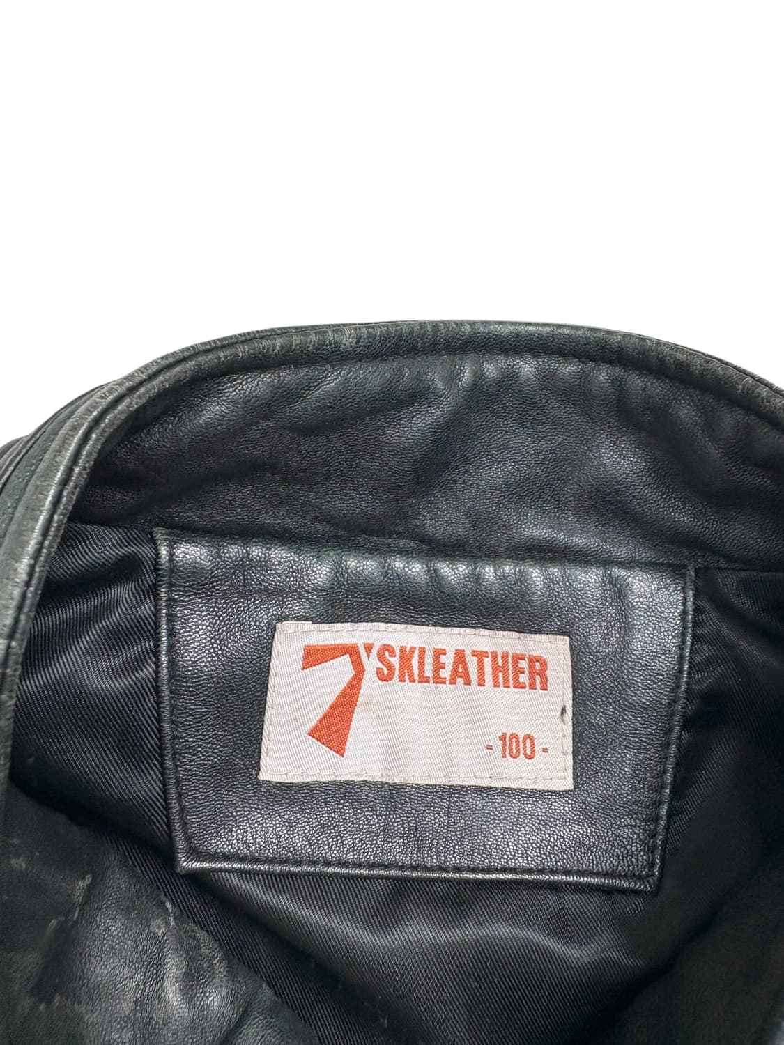 SKLEATHER 빈티지 가죽자켓 블랙 상품이미지7