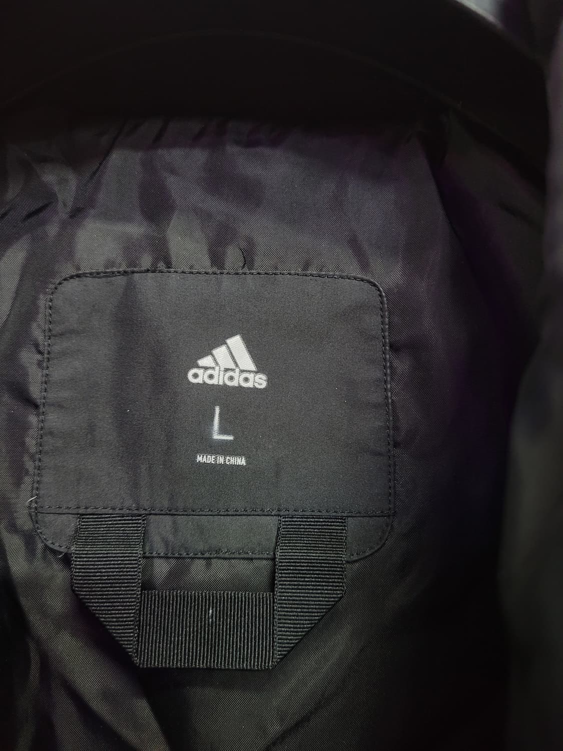 Adidas 아디다스 삼선 블랙 롱패딩 (오리털) 상품이미지6