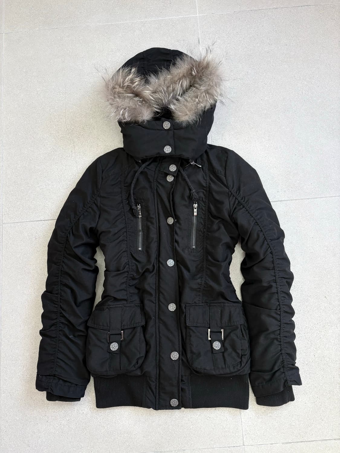 세실맥비 셔링 퍼 자켓 상품이미지2