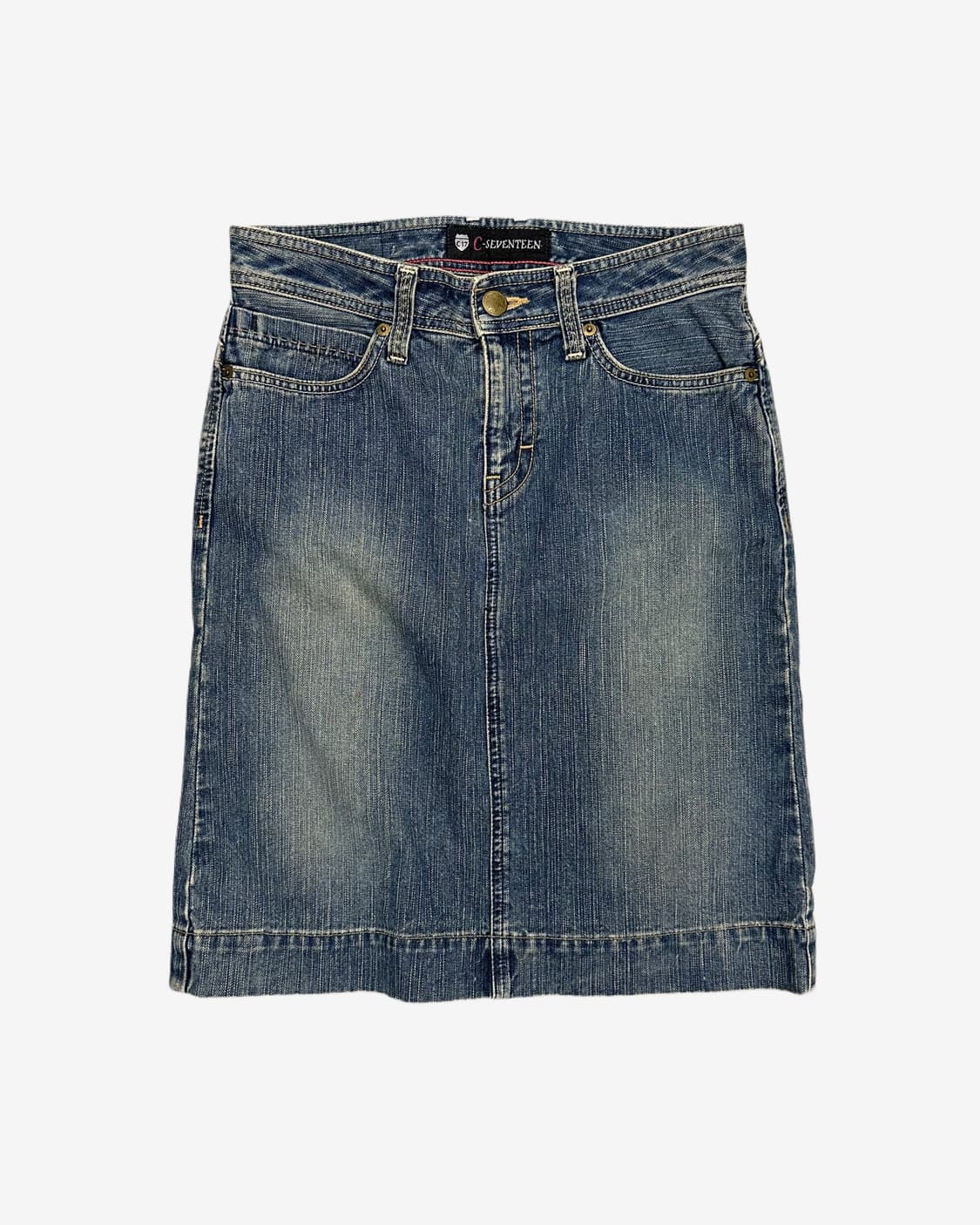 vintage fade denim skirt 상품이미지1