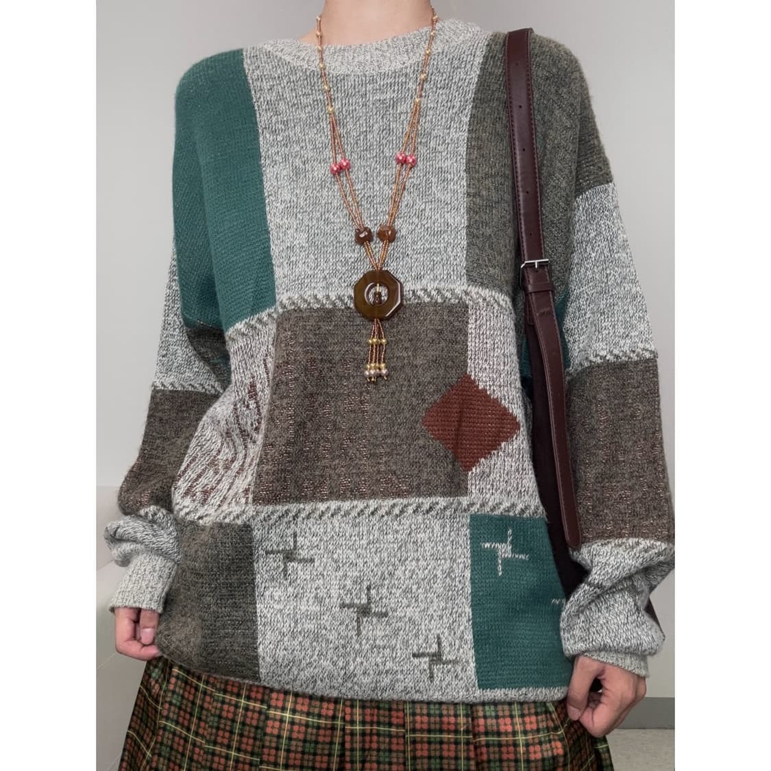 빈티지 울 니트 스웨터 상품이미지1