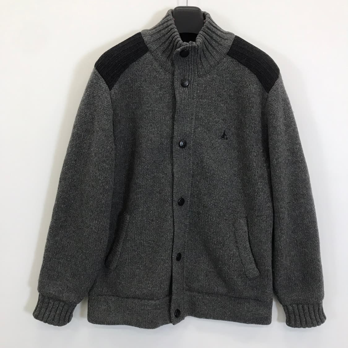 빈폴 헤비울 그레이 니트집업점퍼 [100사이즈] 상품이미지1