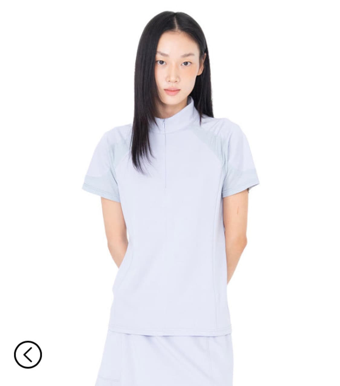지초이 SS26 TRAINER HALF ZIP T-SHIRT 상품이미지2