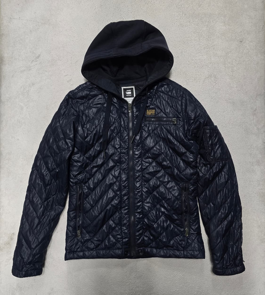 G-Star RAW 네이비 퀼팅 후드 패딩 자켓 M 상품이미지2