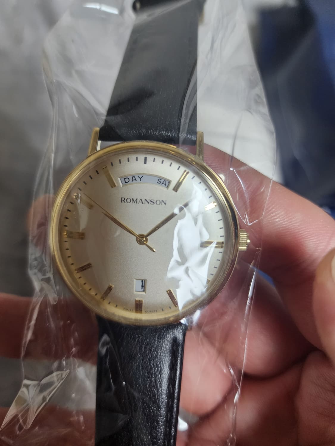 로만손 카이로스 빈티지 돔 글라스 골드 시계 상품이미지1