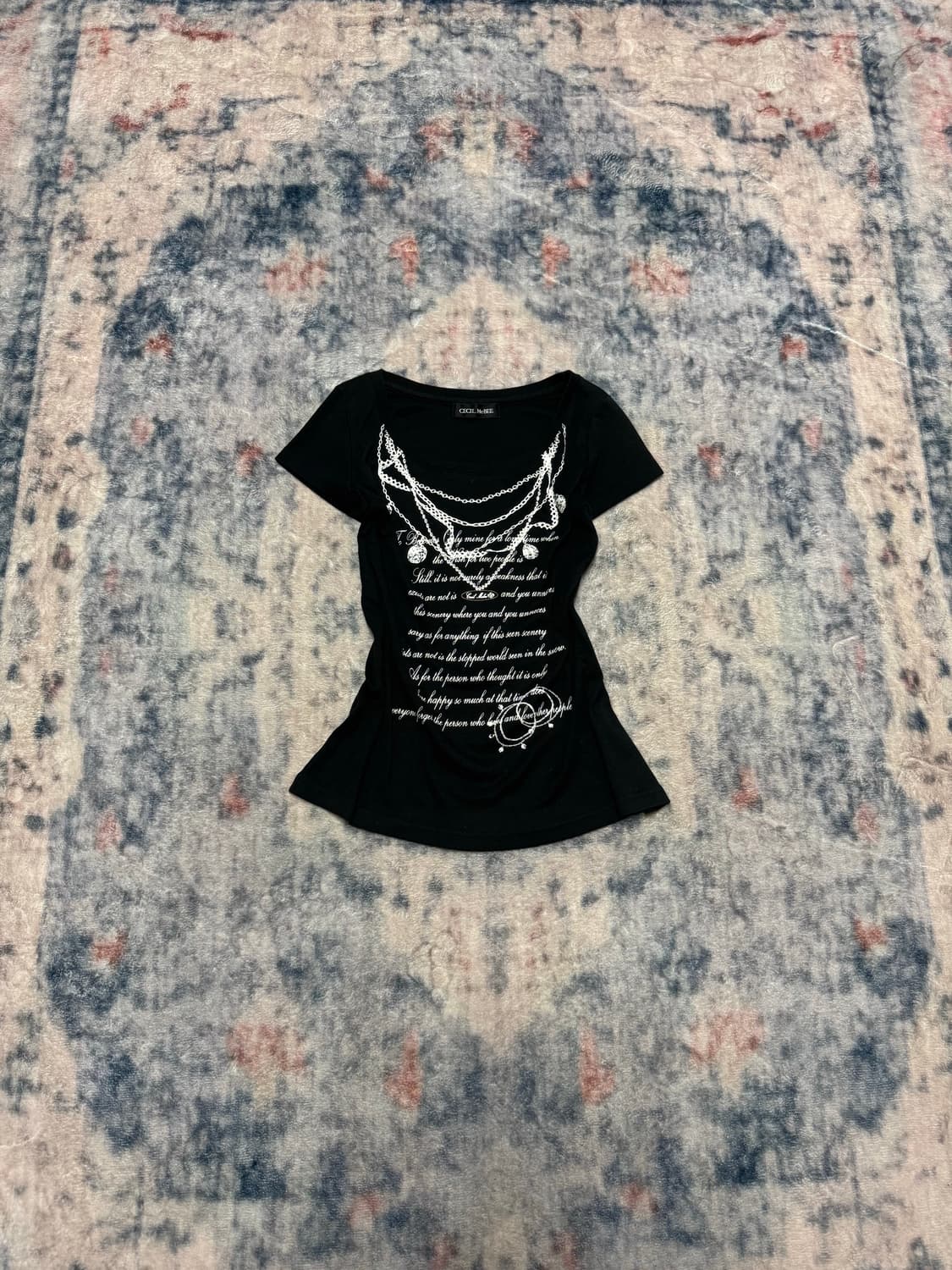 Cecil mcbee necklace printing top 상품이미지2