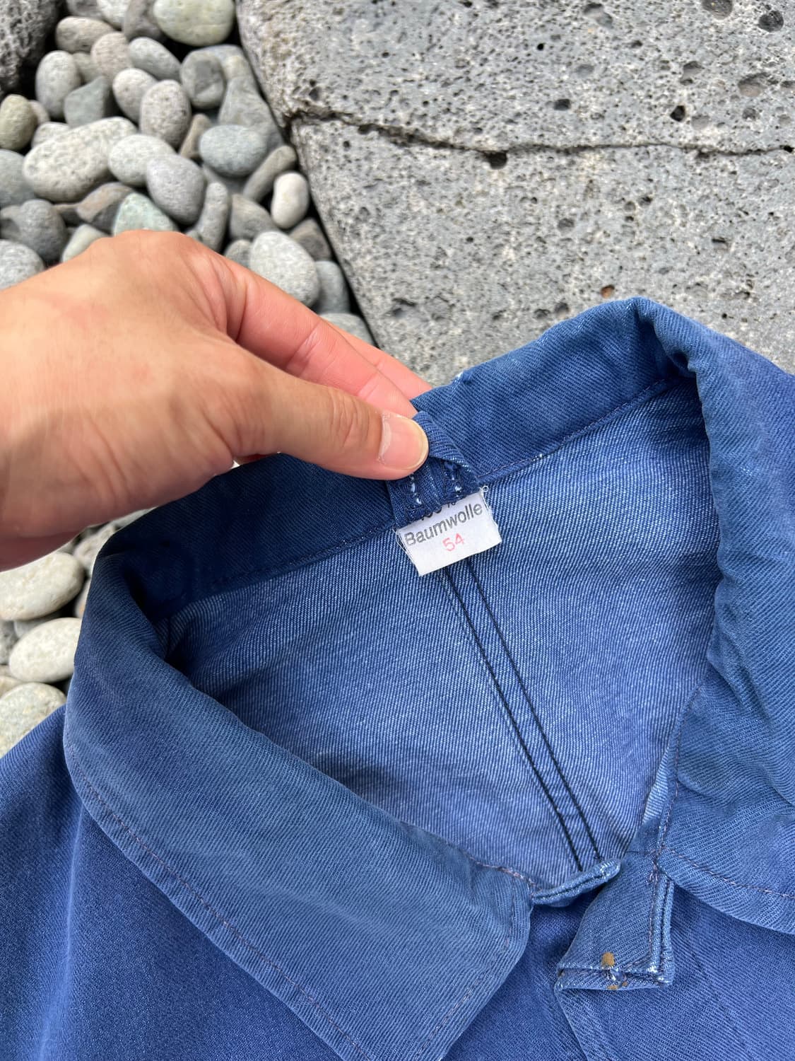 OLD VINTAGE PAINTED DENIM 데님프렌치워크자켓 상품이미지7
