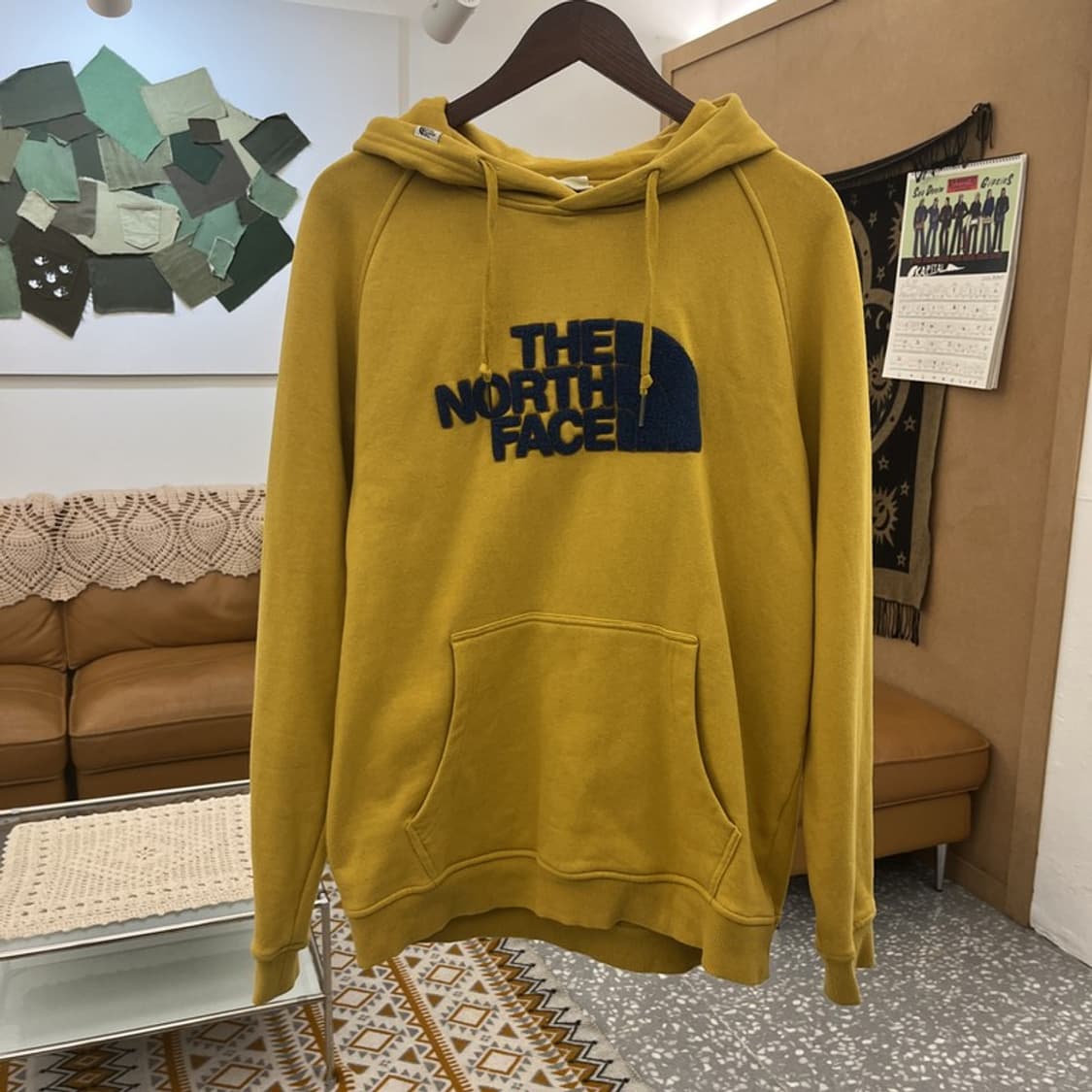 노스페이스 올드스쿨 레트로 00's 머스타드 후드티 100 C10823 상품이미지2
