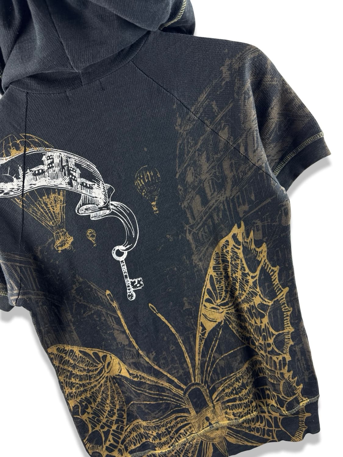 JPN 갸루 키치 반팔 후드집업2146 상품이미지5