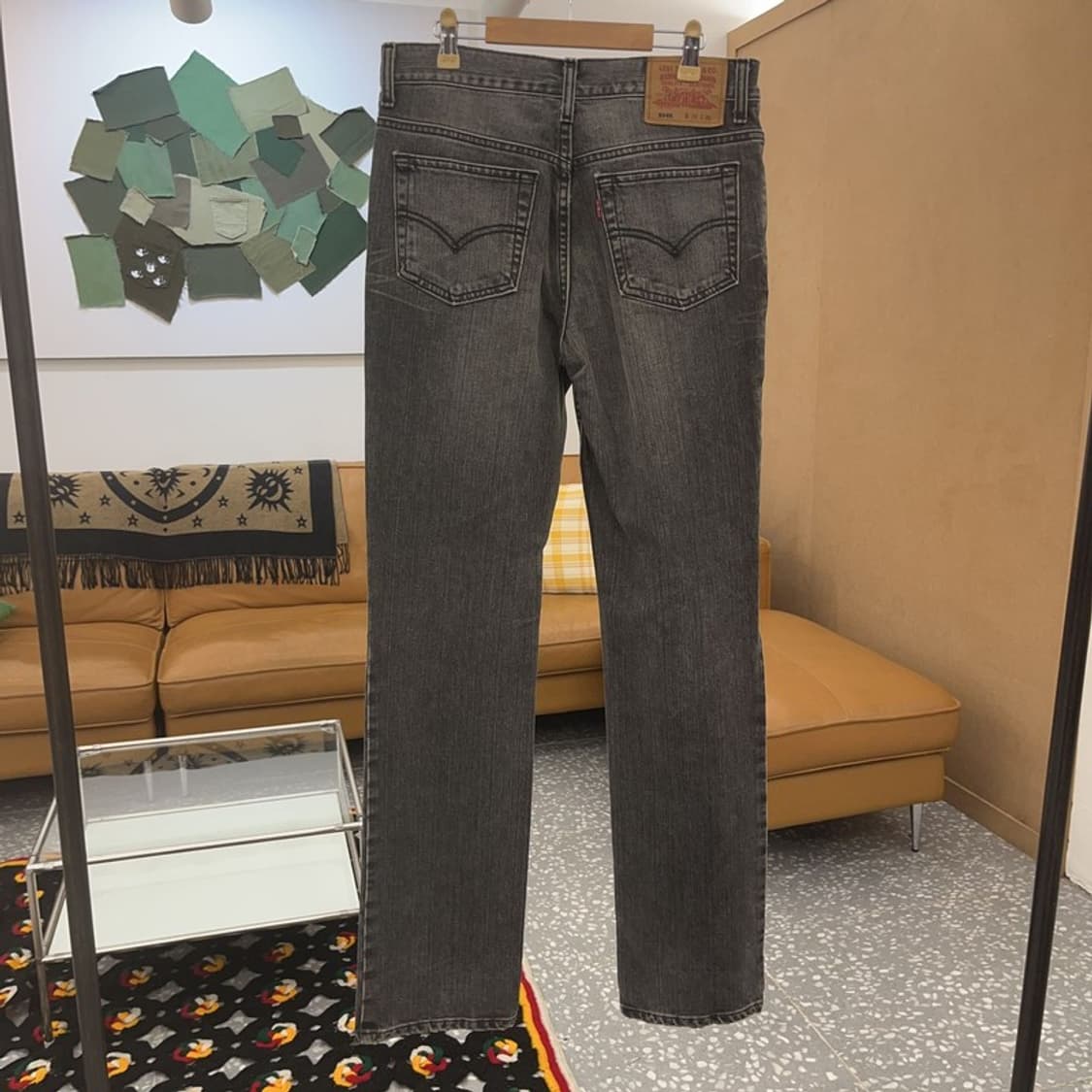 리바이스 504K 빈티지 워싱 흑청 데님팬츠 31인치 C07028 상품이미지4