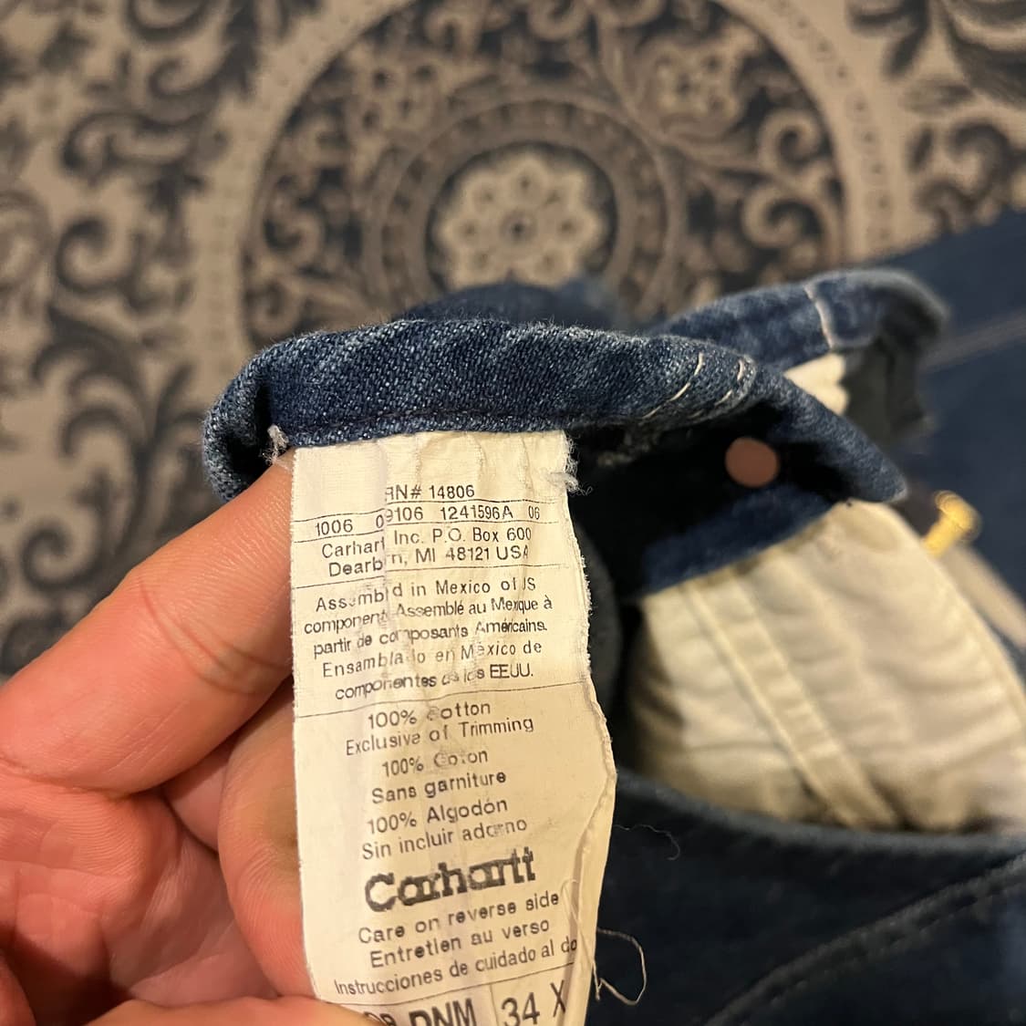 34X32 칼하트 오버롤/W2394 상품이미지4