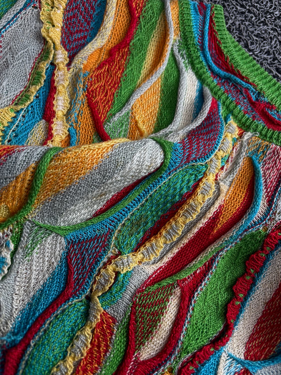 림노스 오스트레일리아 멀티컬러 케이블 니트 스웨터 2781 상품이미지3