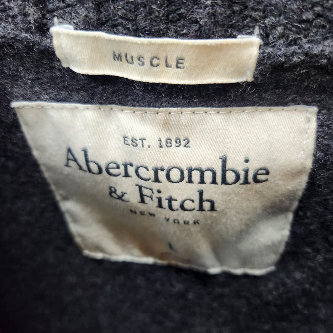 아베크롬비 로고 울 니트 L(M) 상품이미지5