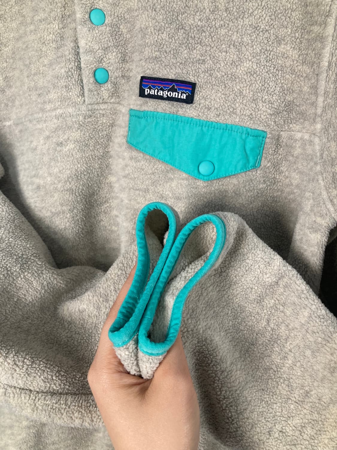 파타고니아 신칠라 풀오버 오트밀/민트 (M) 상품이미지4