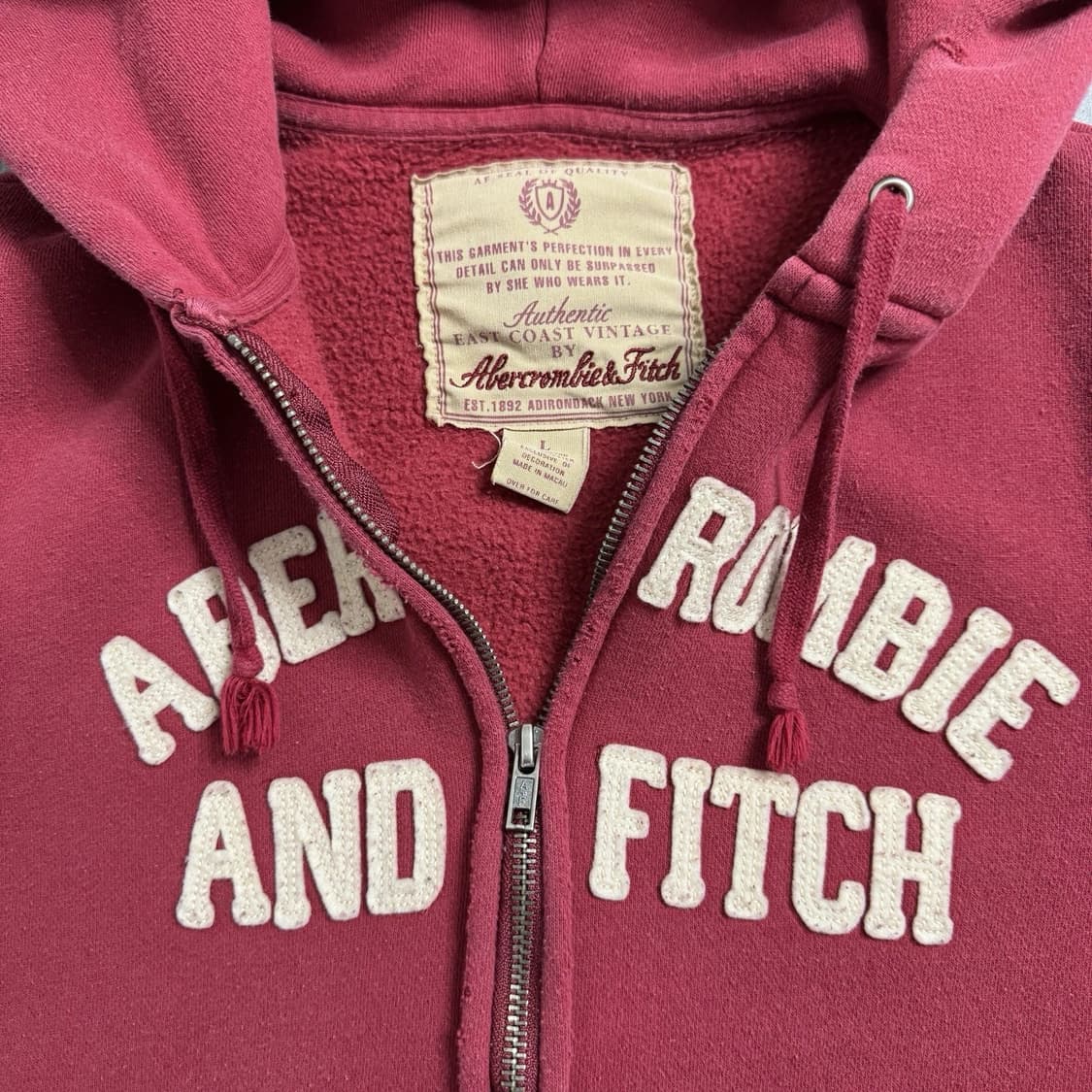 아베크롬비 앤 피치 빈티지 그래픽 풀집 후드 상품이미지3