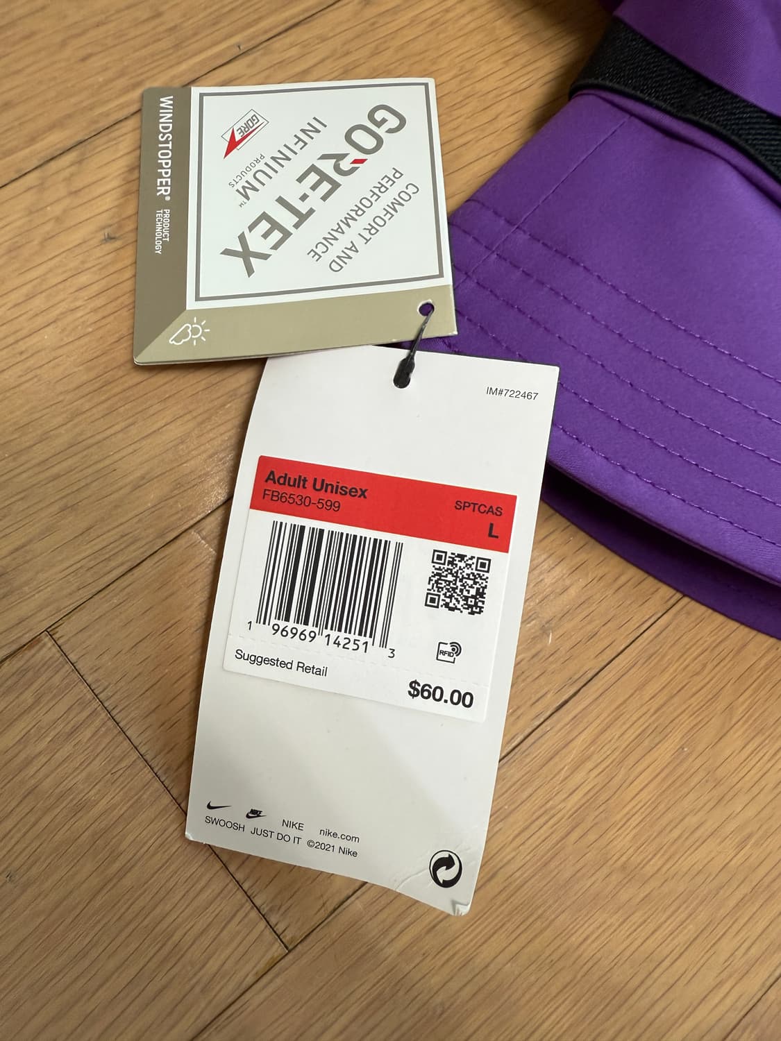 [L] 나이키 acg 고어텍스 goretex 버킷햇 모자 퍼플 상품이미지2