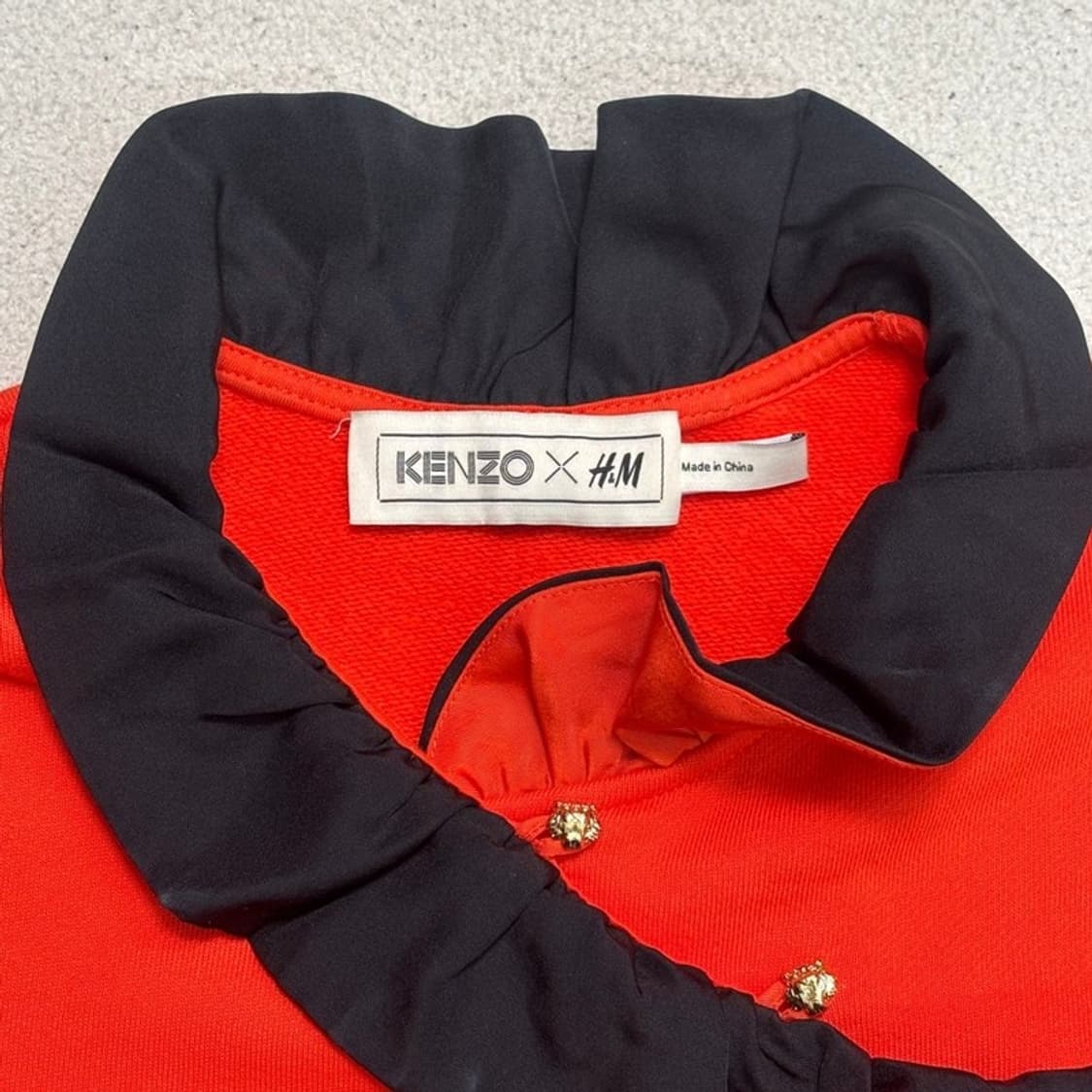 KENZO X H&M 호랑이자수 프릴 스웻셔츠 M 상품이미지4