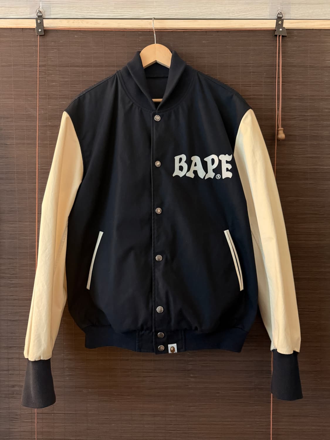 Bape Logo Varsity Jacket 베이프 바시티 자켓 상품이미지1