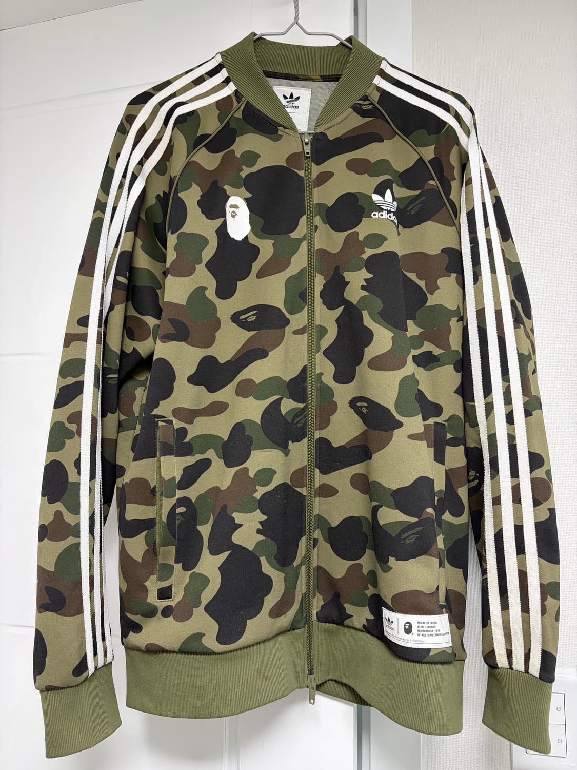 아디다스 X 베이프 트랙탑 녹계 져지 상품이미지2