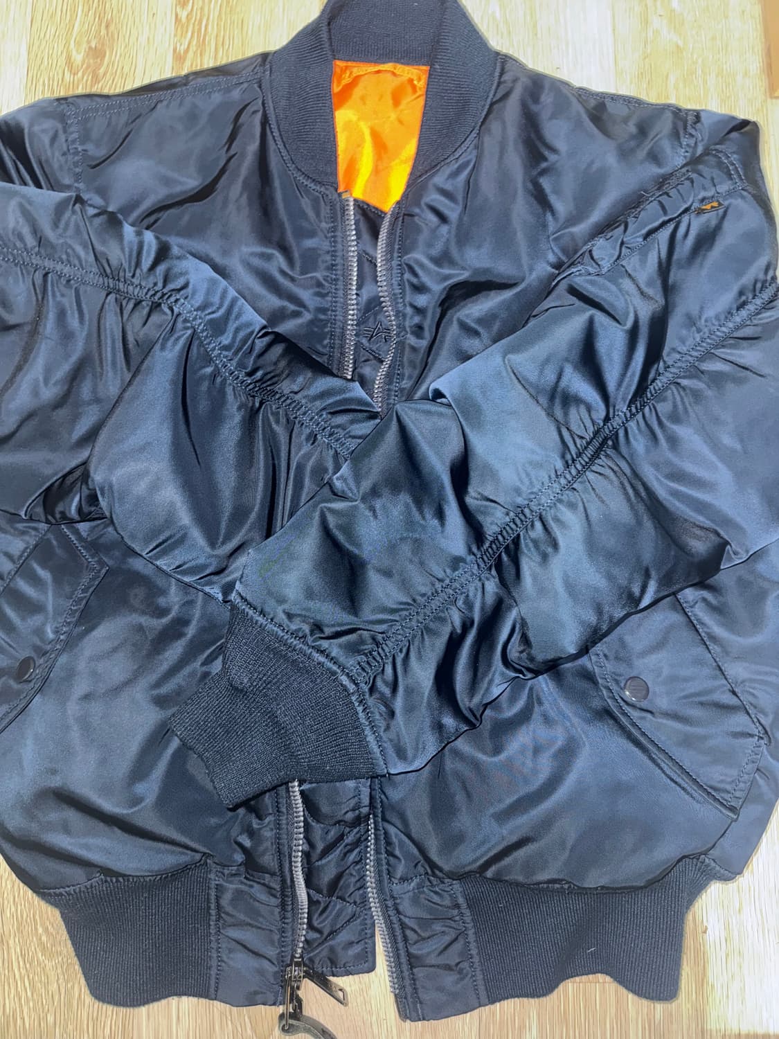 알파인더스트리 ma-1 네이비  상품이미지1