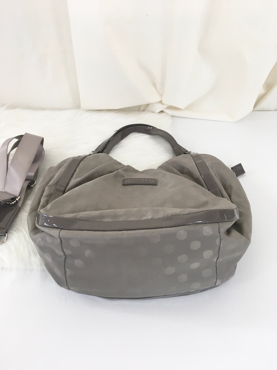 요지야마모토 ysaccs 베이지 도트 백 상품이미지3