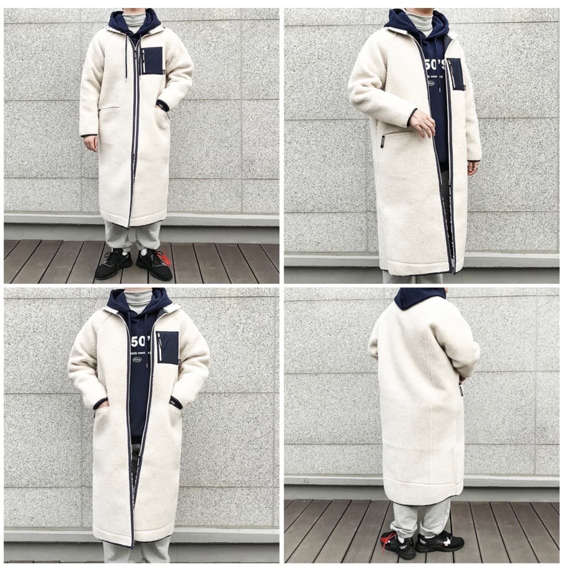 모더먼트 플리스 롱 점퍼 상품이미지3