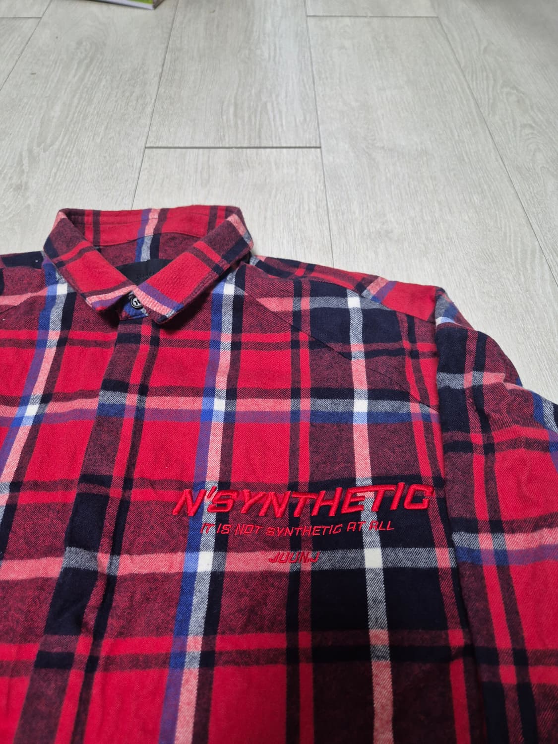 Juun.j 준지 N.SYNTHETIC 플란넬 셔츠 상품이미지2