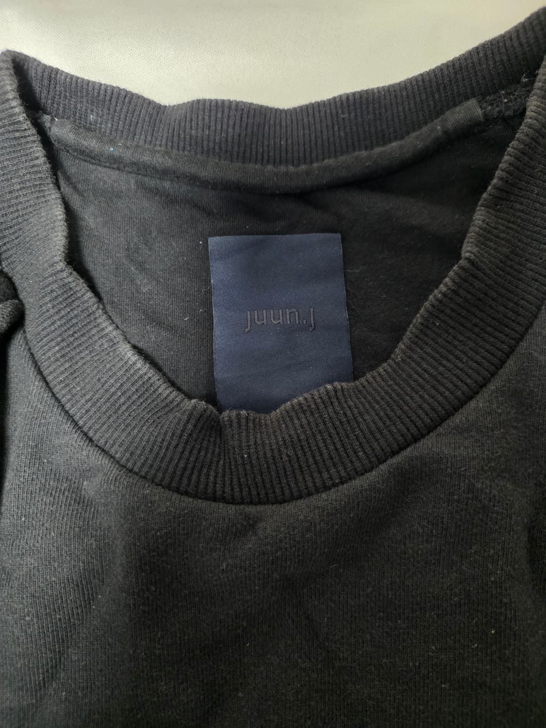 준지 블랙 보스 오버핏 맨투맨 M 가단 70cm 상품이미지3