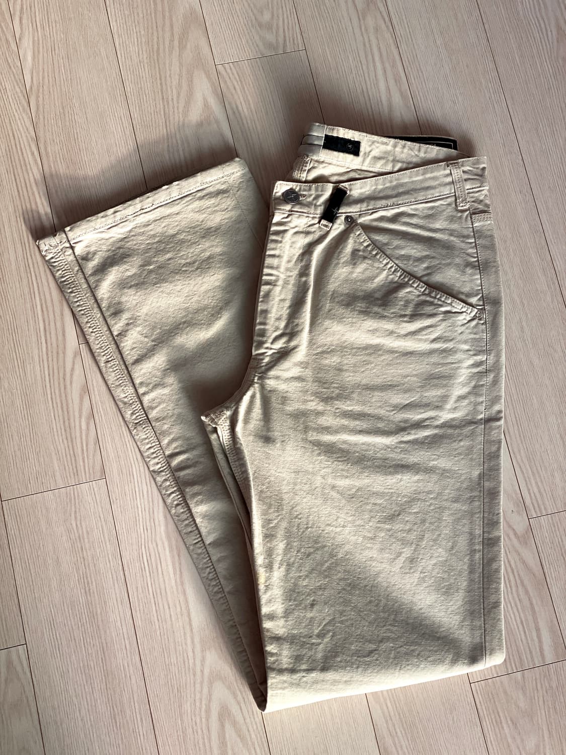 [스톤아일랜드] 정품 베이지 치노 레귤러 핏 면바지 31~32 사이즈 상품이미지1