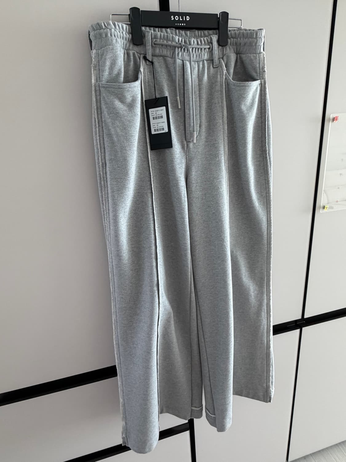 [82] 25ss 송지오옴므 샤를로 팬츠 그레이 상품이미지5