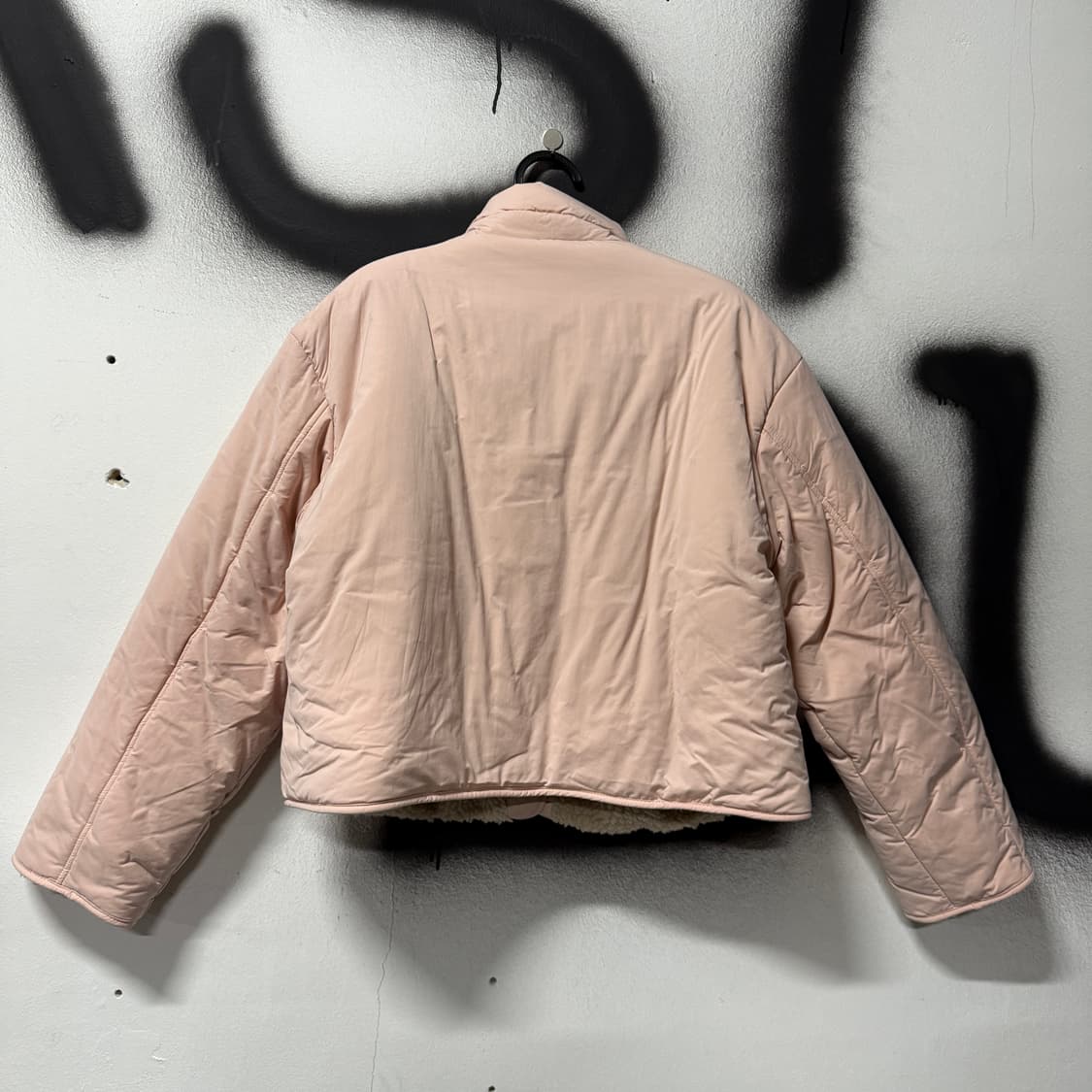 VTG 빈티지 딸기우유 뽀글이 양털 크롭 숏 패딩 상품이미지2