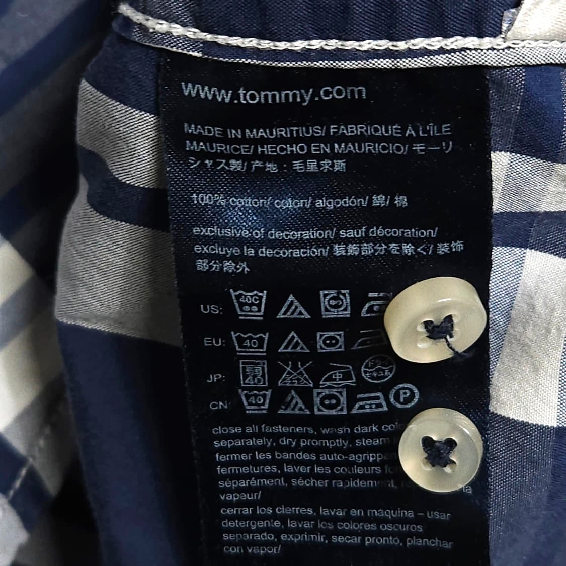 105)Tommy 타미힐피거 체크 셔츠 남방 상품이미지4