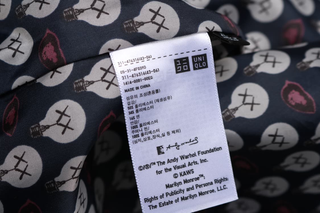 [XL] 유니클로 x 카우스 x 앤디워홀 코치자켓 상품이미지5