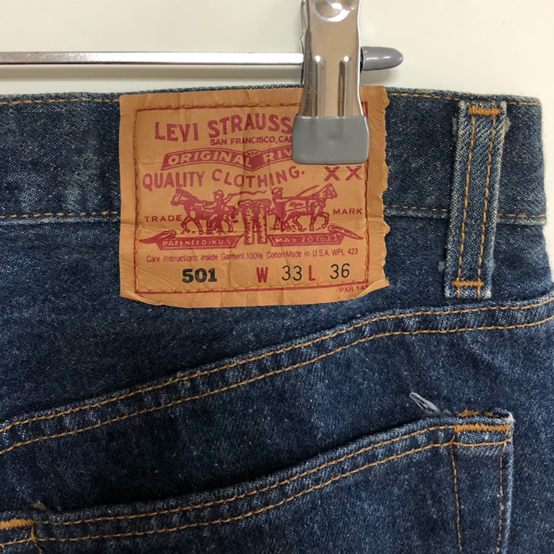 빈티지 리바이스 501 청바지 made in USA 상품이미지5